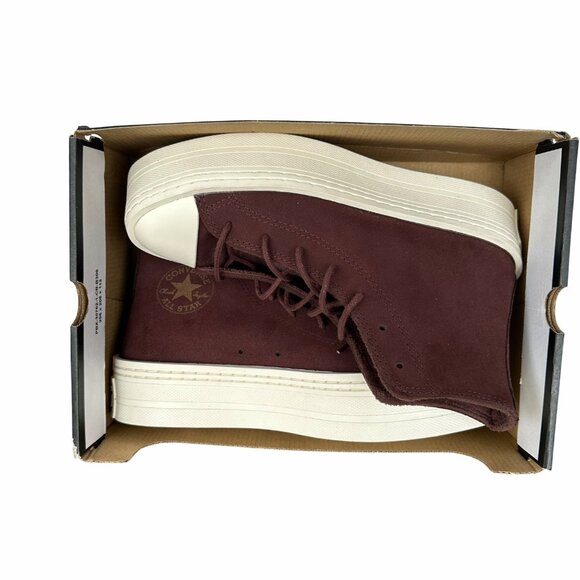 Converse Chuck Taylor Lift Platform Hi Suede Fleece Lining 8.5 Wmn Shoes A06783C - Picture 10 of 11
